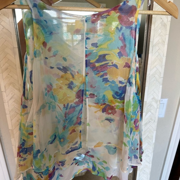 Maeve Anthropologie Colorful Sleeveless Blouse - Picture 3 of 4